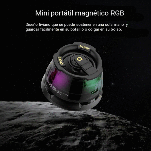 Mini Parlante Altavoz Soporte Magnetico - Image 2