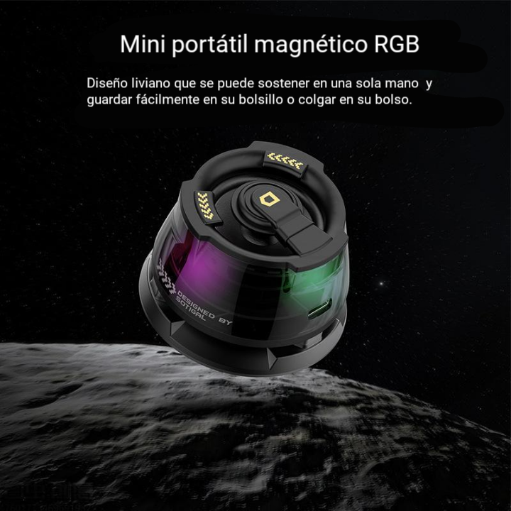 Mini Parlante Altavoz Soporte Magnetico - Image 2